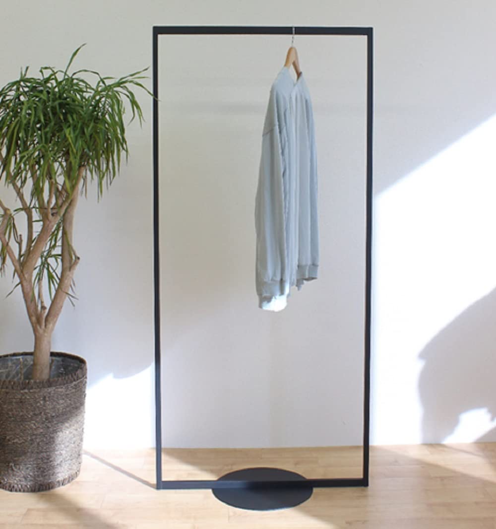 Amazon｜ステラNEXT 円盤ベースハンガー (黒, W700)｜ハンガーラック