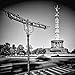 Produktbild Artland QualitätsbilderWandbilder Selbstklebende Wandfolie 40 x 40 cm Architektur Gebäude Sehenswürdigkeiten Foto Schwarz Weiß B7TU Berlin Siegessäule