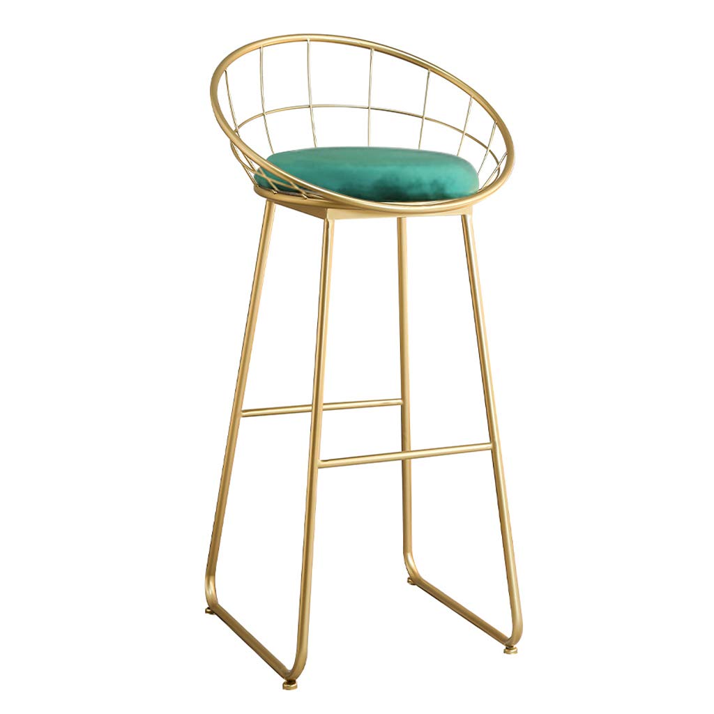 Tabourets de bar modernes et chaises de salle à manger hautes en métal noir