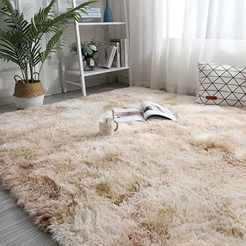 GUODIU Tapis Salon 200x300cm Fourrure Decoration Tapis de Chambre Doux décoration d'intérieur pour Couloir Chambre, Kaki Cover