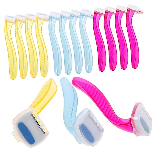Healeved Facial Razor for Women Body Hair Trimmer 15pcs Manual Hair Removal Shaver Leg Arm Stainless Steel Wet/dry Shaving