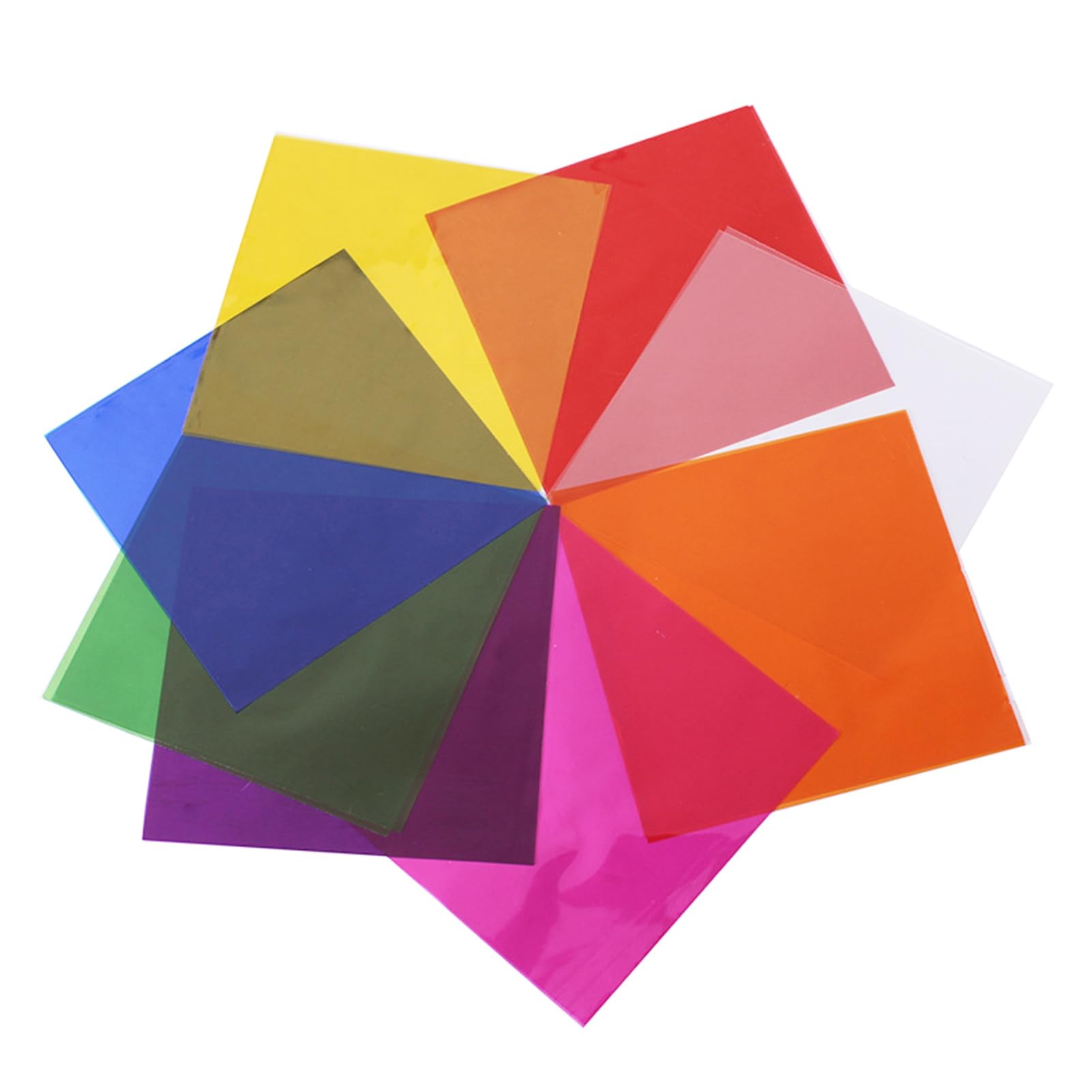 Wizoowip 80/160 PCS Colored Cellophane Sheets,8 Colors Waterproof & Heat Sealable, for Candy, DIY Arts Crafts, Gift Packaging, Colored Clearness Sheets A