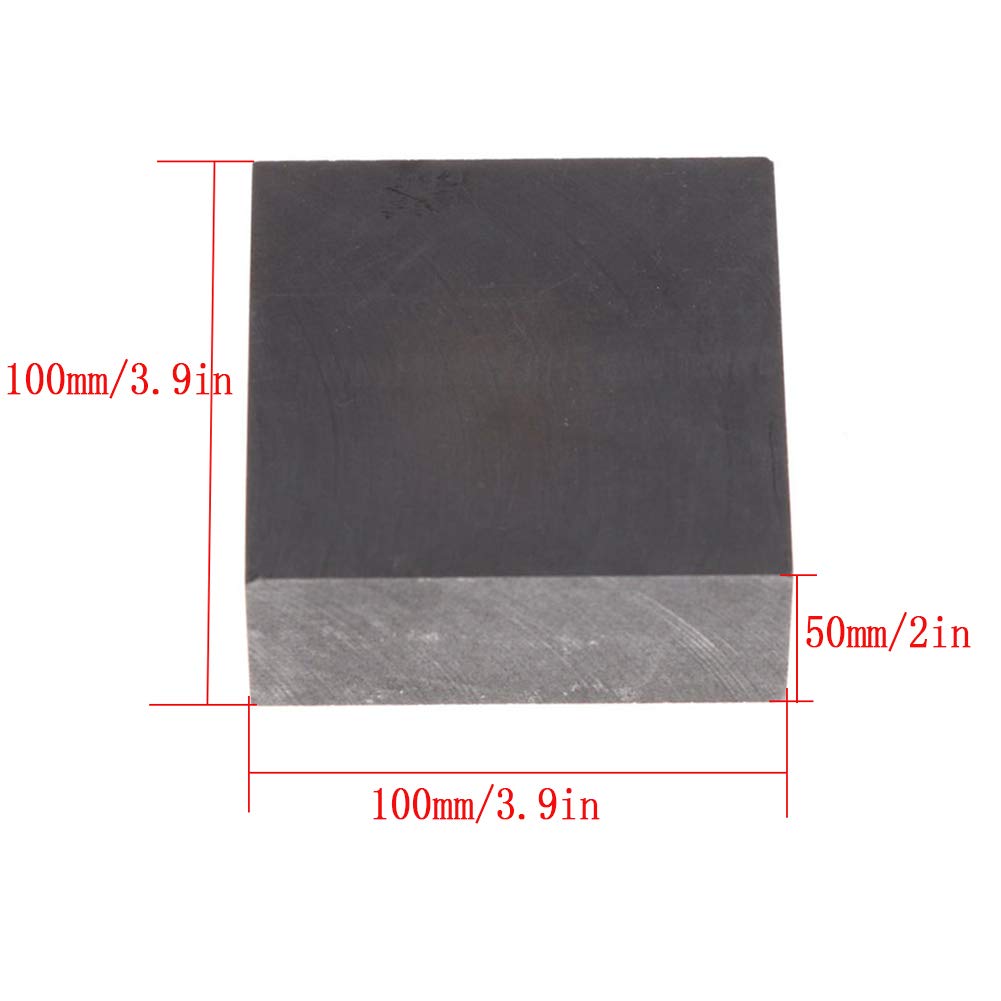 Feuille Vierge de Moule de Plaque D'Électrode de Graphite de Bloc de Lingot de Graphite de Haute Pureté, 100X100X10Mm/100 * 100 * 50Mm