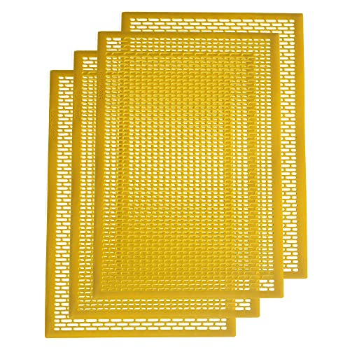 8 Frame Plastic Beekeeping Queen Excluder to Keep Queen Separate from Honey Boxes in a Bee Hive - 4 Pack