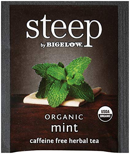 Steep By Bigelow Organic Mint Herbal Tea, Caffeine Free, 20 Count (Pack Of 6), 120 Total Tea Bags #TOP4