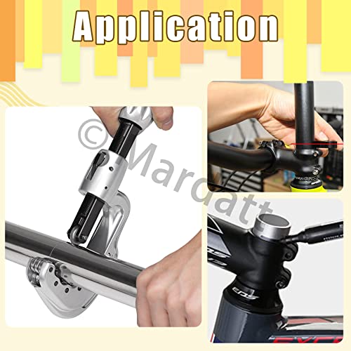 Mardatt 2 Pcs Bicycle Tube Cutter With 8" File Tool Set, 1/4” To 1-5/8” Aluminum Wheel Cutting Bike Front Fork Handlebar Tubing Cutter Tool For Copper Steel Pvc Brass Aluminum Pipes #TOP6