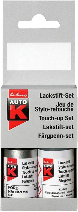 Auto-K Paint Pen Set VW-Audi Reflex Silver MET.LA7W (2x 9 ml)