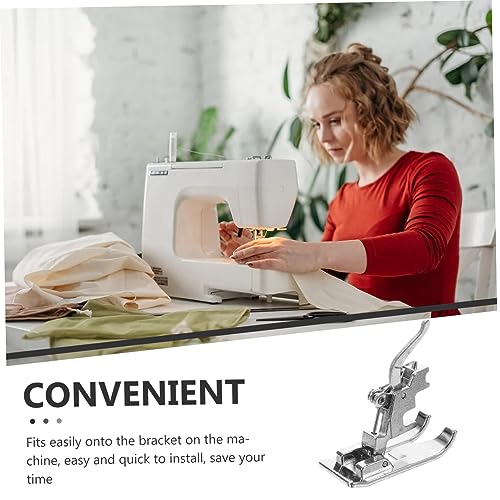 Pie prensatelas metálico profesional Veemoon para máquina de coser miniatura 7