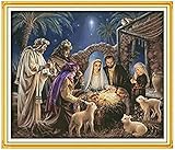 Photo Gallery wingkin kit punto croce per adulti natività fai da te punto croce stampa complementi arredo casa ricamo artistico ricamo (11ct tela prestampata) 40x50cm Photo Gallery wingkin kit punto croce per adulti natività fai da te punto croce stampa complementi arredo casa ricamo artistico ricamo (11ct tela prestampata) 40x50cm
