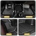 AZYT® Floor Mats & Cargo Liner Set for 2021-2026 Kia K5 (Only FWD Models)& 2020-2026 Hyundai Sonata& Sonata Hybrid All Weather Automotive TPE Floor Liners Set Anti-Slip Waterproof Accessories - Black