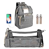 HALOVIE Bolsa de Pañales para Bebés Cuna de Bebé plegable