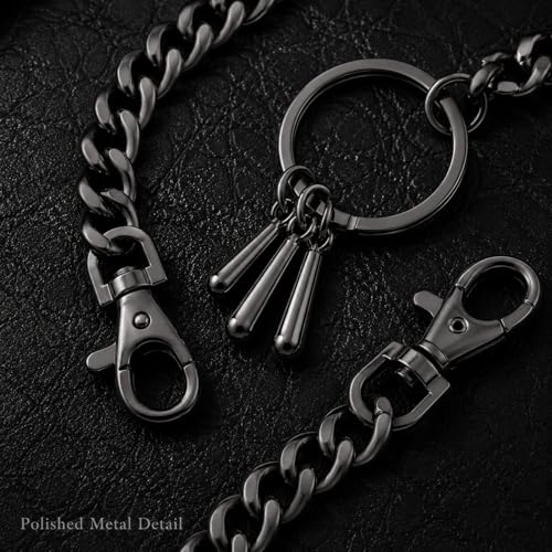 Image of Pants Chain - Wallet Chains for Men Women, Punk Gothic Belt Chain Jean Chain with Lobster Clasps,Metal Chain for Jeans, Wallet, Purse, Bag