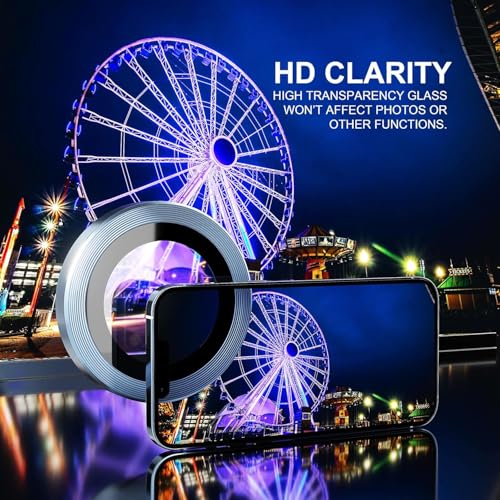 Image of Mobile Camera Lens Protector Compatible for iPhone 16 Pro & iPhone 16 Pro Max Blue