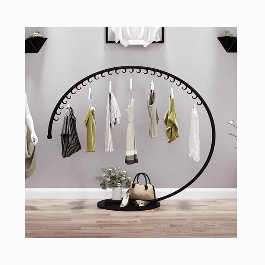 Cintre décoratif et créatif en métal noir pour dressing moderne