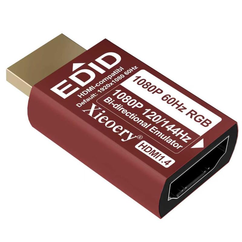 Emulador HDMI EDID 1080P 60Hz RGB Dummy Plug miniatura 1