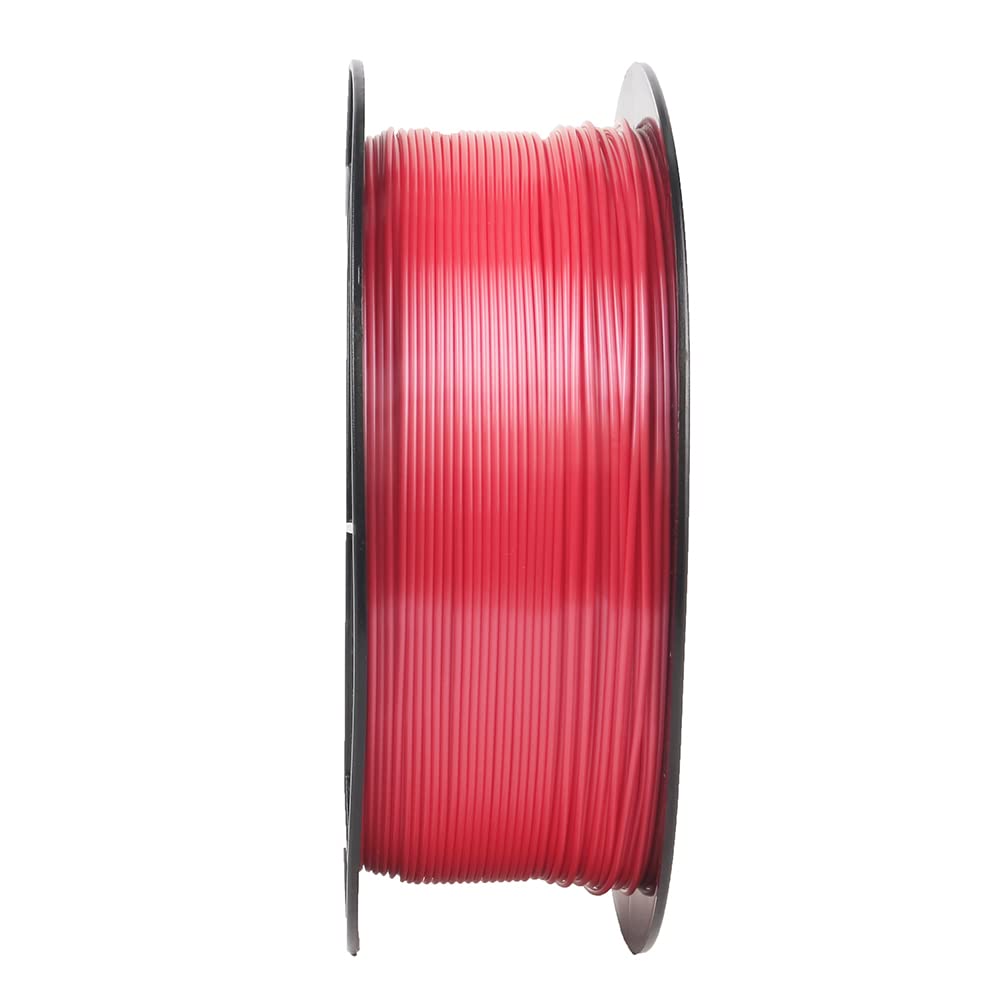 review CCTREE Shiny Silk Red PLA 1.75mm 3D Printing Filament for Creality CR-10 V2,Ender 3 V2,Ender 3 Pro,Ender 5/Pro/Plus,1kg Spool (2.2lbs)