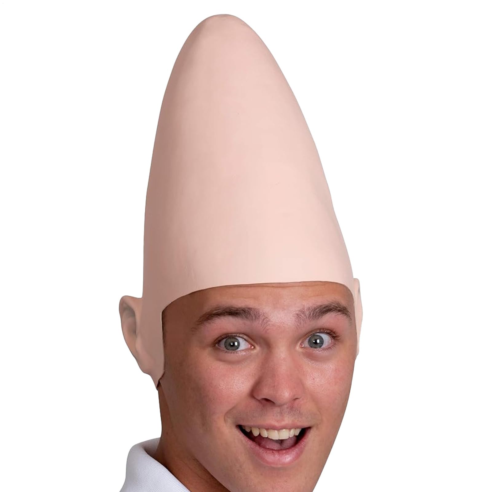 Alien Cone Bald Head - Bald Cone Cap, Costume Headdress Prop | Sci Fi Cosplay Hat, Conehead Costume Hat Funny Party Accessory for Youth, Girls, Boys and Adults, Halloween and Themed Dress Up Events