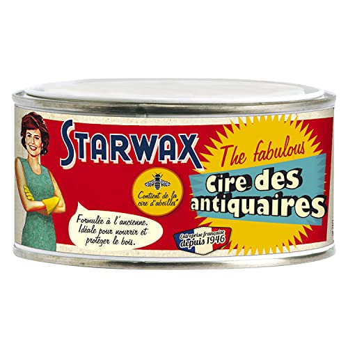 STARWAX FABULOUS Cire des Antiquaires - 375 ml - Idéal pour Protéger et Nourrir Toutes les Surfaces en Bois - Ravive un Bois Déjà Ciré