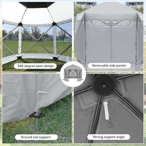 Escape Shelter Tragbarer Sichtschutz Haus Zimmer Pop Up Pavillon OD017-GY – Bild 6