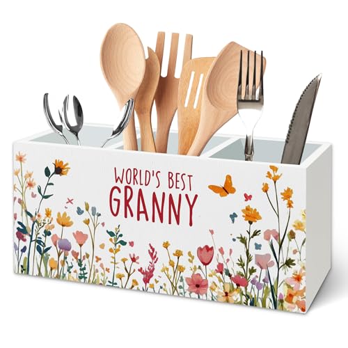 TWRVI Granny Gifts Kitchen Utensil Holder for Countertop, Grandma Gifts