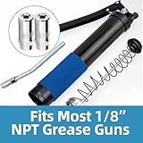 RFYTDCF 5 PCS Milwaukee Grease Gun Tips, 4.5cm Duty Heavy Grease Gun Coupler Steel High Pressure Grease Gun Needle Tip Replacement for Standard 1/8 NPT Grease Gun Nozzle Fittings - Image 5