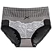 MEIPIQI Culotte haute pour femme Culotte sexy en dentelle taille haute string culotte d'été pyjamas sous-vêtements bikini, Café 8., L