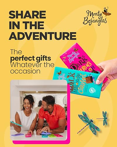 Monty Bojangles Triple Nut Praline Milk Chocolate Bar (150g), Rainforest Alliance Cocoa, With Hazelnut, Almond & Cashew, Perfect Chocolate for Gift