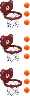 Homoyoyo 3 Conjuntos De Ventosa Cesta De Basquete Terno Infantil Mini Para Crianças Placas De Sucção De Jogo De Basquete Para Banheira De Bebê Cesta De Basquete Jogo De Tiro De Banho