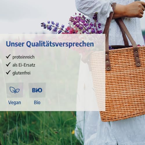 Govinda Süßlupinenmehl (600g) | 40 % pflanzliches Protein | glutenfrei, vegan & eiweißreich | ideal zum Backen & Kochen | Ei-Ersatz | aus der EU, abgefüllt in Deutschland