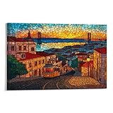 Photo Gallery lisbon at sunset quadro su tela da parete portugal decorazioni quadri moderni stampa pittura poster di arte per soggiorno camera da letto ristorante murale 12x18inch(30x45cm) Photo Gallery lisbon at sunset quadro su tela da parete portugal decorazioni quadri moderni stampa pittura poster di arte per soggiorno camera da letto ristorante murale 12x18inch(30x45cm)