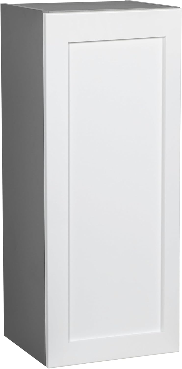 24" x 36" Wall Cabinet-Single Door-with Shaker White Matte Door