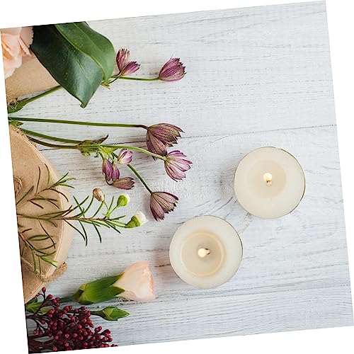 Kit para hacer velas con mechas y portavelas de plástico miniatura 4