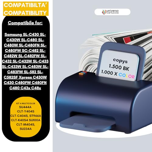 Pack CLT-P404C toner compatible Samsung Xpress C430 C480 - 2