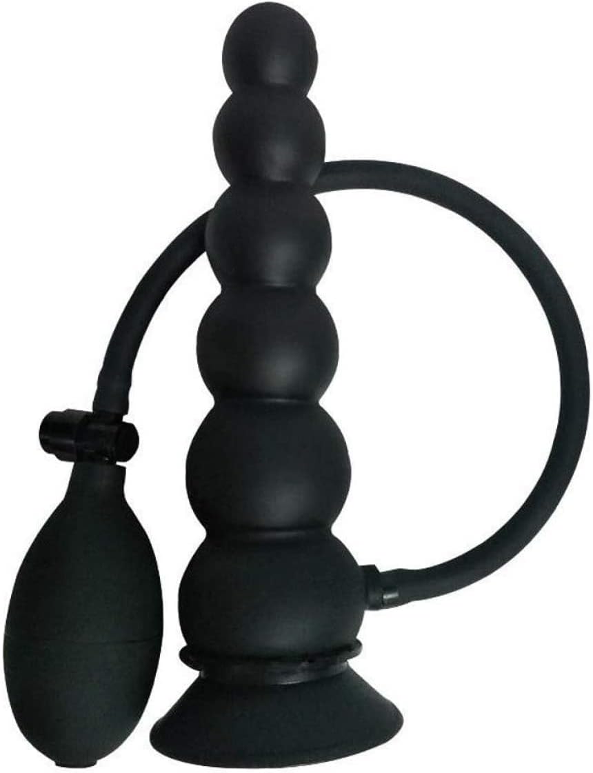 Silicone Butt Plug Inflatable with Pump Anal Dildo Expander SM Fetish Butt Plug G-Spot Prostate Massage Anal Toy Anal Beads Sex Toy Male Lesbian