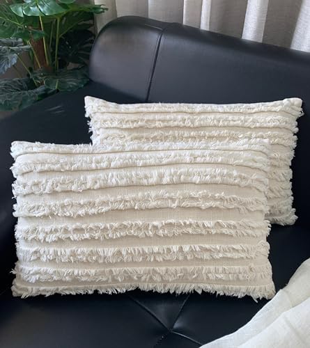 Image of mosey 12x24 Cushion Covers Set of 2 | 100% Cotton Rectangle Cushion Covers for Sofa, Bed | Boho Rectangular Shape Cushion Covers 12 inch x 24 inch for Home decor