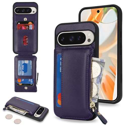 Image of Cavor for Google Pixel 9 Pro XL Case Wallet with Card Holder, Purple