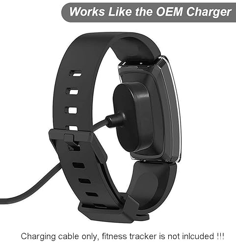 Miniatura 3 de Emilydeals Paquete de 2 cargadores para Fitbit Ace 2, Fitbit Inspire HR y Fitbit Inspire - Cable de carga USB de repuesto para Fitbit Inpsire,
