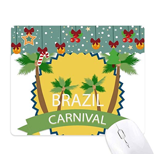 Tapis de souris de carnaval Brésil pour jeu de bureau en caoutchouc