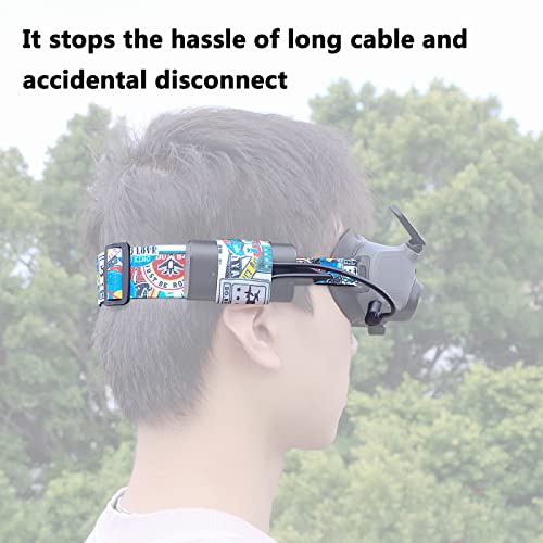 RAWECUD-Adjustable-Head-Strap-and-Power-Cable-30-cm-for-Dji-Avata-Goggles-2-Replacement-Cable-Charging-Power-and-Head-Strap-for-Dji-Avata-Pro-View-Co-Accessories