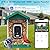 Smart Bird Feeder with Camera, AI Bird Species Identification Solar Powered Panel, 2.5k HD Video Bird House with Camera for Outside Garden, Ideal Gifts for Lover,Green