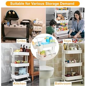 Large Baby Diaper Caddy Organizer Cart Movable, 3-Tier Sturdy Newborn Nursery Essentials Storage Cart with Storages Bins, Hanging Cups and Sticker, Large Capacity Mobile Utility Cart, Easy to Assemble Large Baby Diaper Caddy Organizer Cart Movable 3 Tier Sturdy Newborn Nursery Essentials Storage Cart with Storages Bins Hanging Cups and Sticker Large Capacity Mobile Utility Cart Easy to Assemble