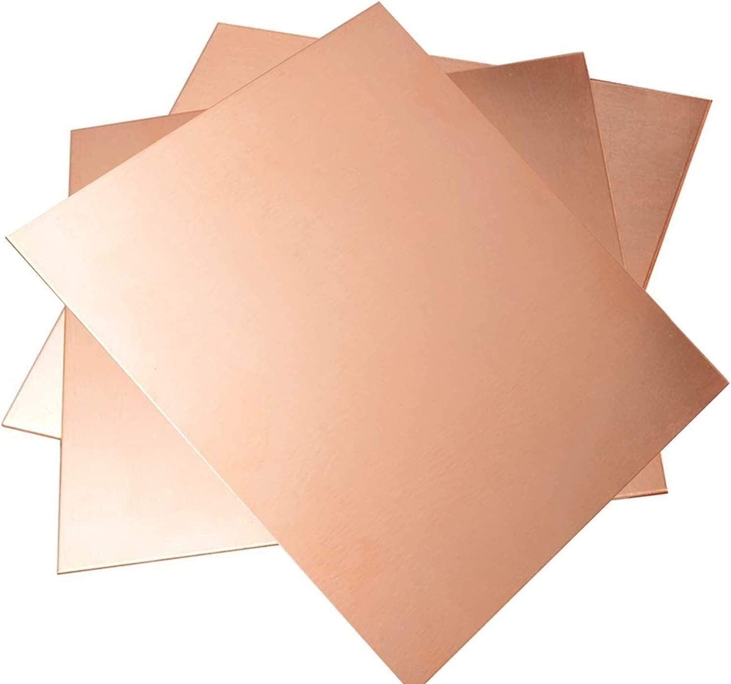 Blacha mosiężna Blachy mosiężne Arkusze do rękodzieła Dekoracje DIY Hobby Płyta mosiężna Blacha z czystej miedzi Płyta foliowa 0,8X100X200 mm Cięta blacha miedziana (3 szt.) Folia z czystej