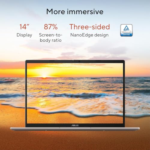 Image of ASUS Vivobook 14 Copilot + PC Laptop, 14 inch WUXGA (1920x1200) Display, AMD Ryzen AI 7 350 with XDNA NPU, 16GB DDR5 RAM, 512GB SSD, Platinum Gold, Windows 11 Home, TWE Accessories