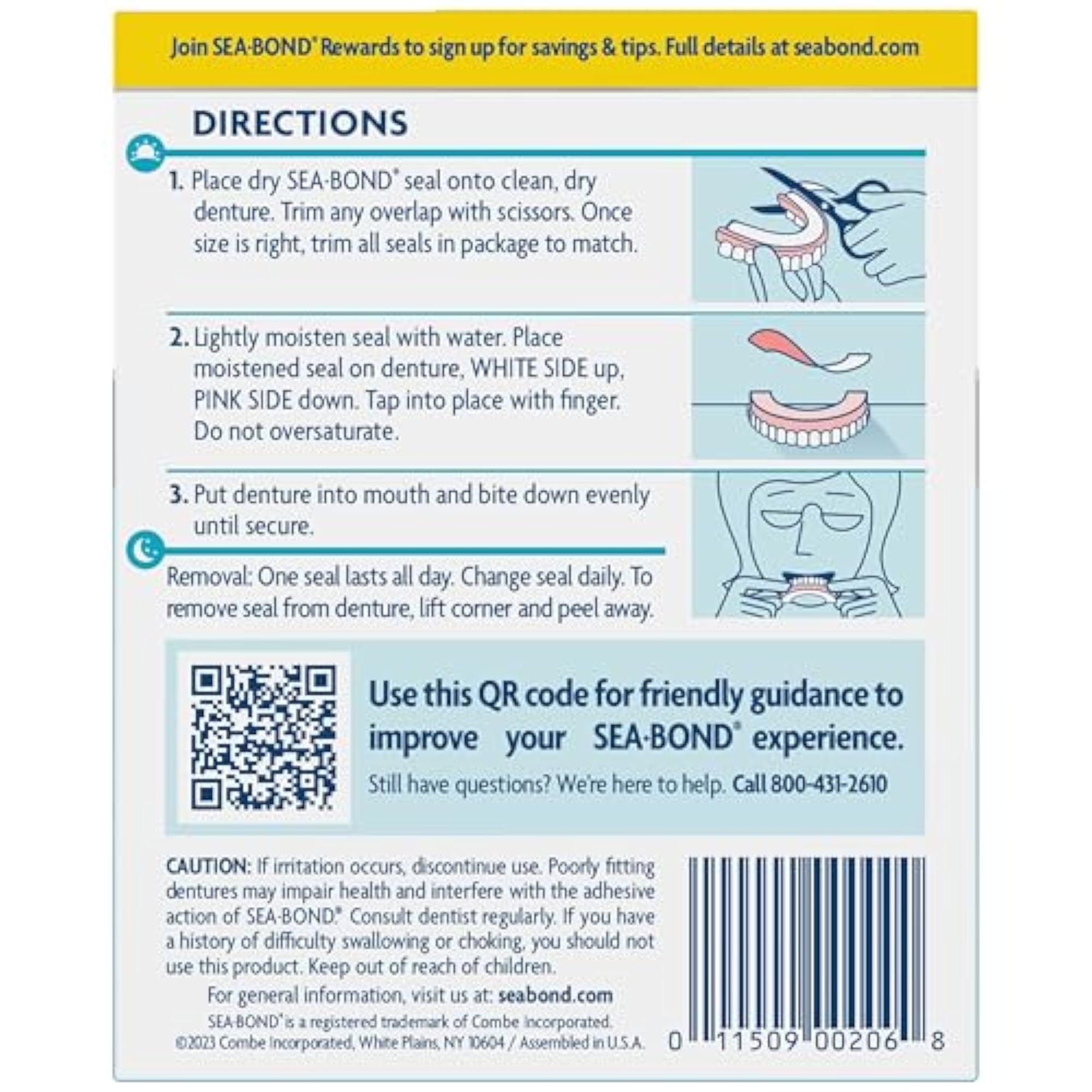 Lowers Original Denture Adhesive Wafers, 30 Count