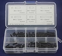 Algopix Similar Product 1 - Hex Socket Set Screw M3 Qty 180pcs