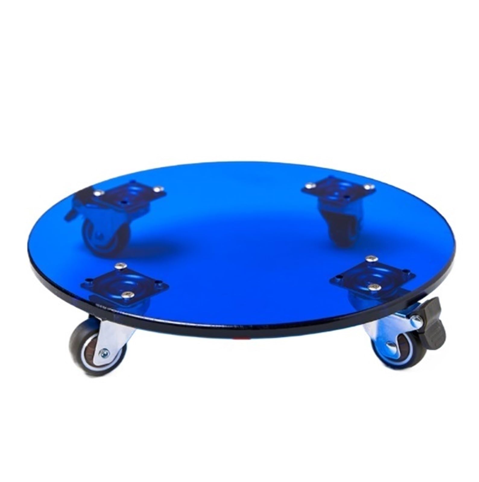 AZHKJKZH Plant Caddy Plant Cart With Wheels Round Flower Pot For Indoor And Outdoor Use With Wheels(Blue,35CM)