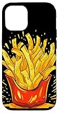 iPhone 14 Flames with French Fries for Ketchup and Mayonnaise Lovers Case