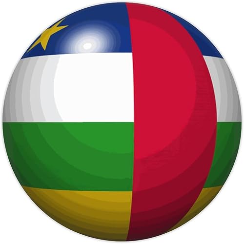 Bomehhjuli Calcomanías de bandera de la República Centroafricana, 10 unidades, calcomanías de regalo patriótico, calcomanías gráficas del orgullo