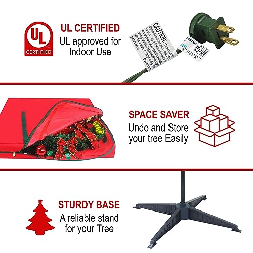 Top Treasures Q45560AL/GM 6Ft Pop Up Christmas Tree thumb #2