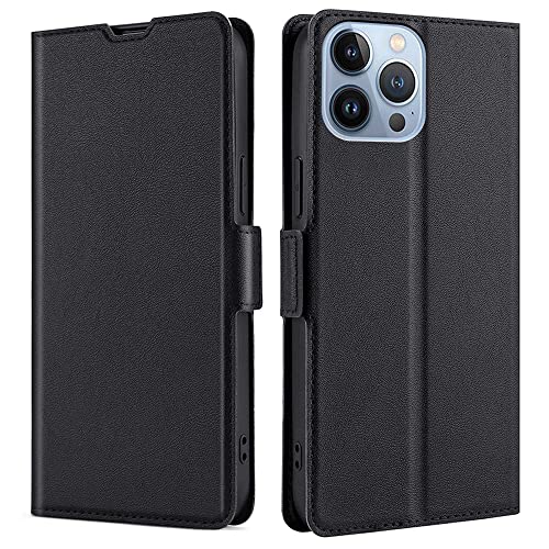 Fansipro Étui portefeuille pour Huawei Shot X - En cuir synthétique de qualité supérieure - Pour SHOT X - 1 emplacement pour carte - Pratique - Noir